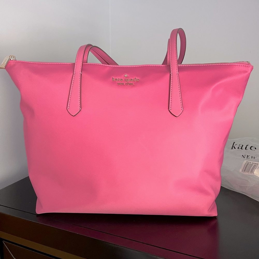 Kate Spade Kitt Large Tote in muted fuschia NEW